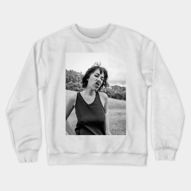 I am a dystopia of forgotten minds, Of feigned beauty and detestable kinds. Crewneck Sweatshirt by britneyrae